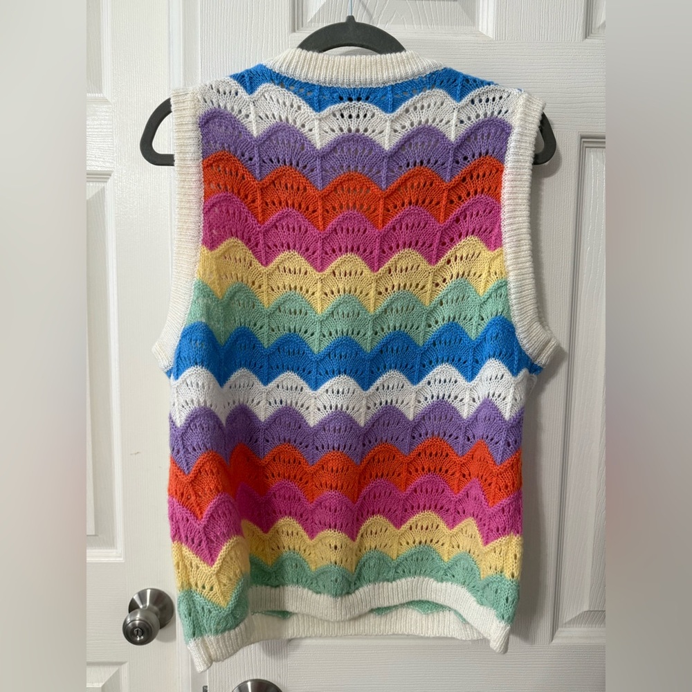 FRNCH Rainbow Knit Top - Picture 3 of 4